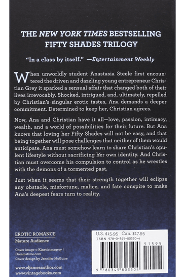 Fifty Shades Trilogy Fifty Shades Of Grey Fifty Shades Darker Fifty Shades Freed 3 volume Boxed Set By E L James